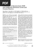 Association of Myomectomy With Anti M Llerian.15