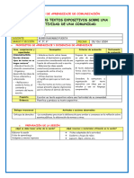 Sesión de Com - Escribimos Un Texto Expositivo Sobre Una Festividad