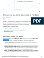 Cómo Crear Una Oferta de Empleo en Pandapé - Pandapé ATS