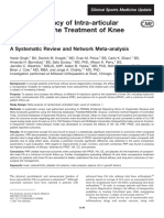 Relative Efficacy of Intra-Articular Injections in The Treatment of Knee Osteoarthritis