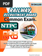 Railway Recruitment Board NTPC Solved Paper Book PDF in English