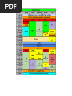 F3 Example Timetable