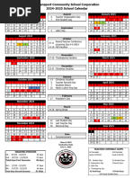 2024-2025 LCSC Calendar