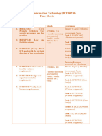 Diploma of Information Technology (Time Table)