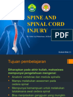 Spine and Spinal Cord Injury - Kuliah Blok 21 Semester 7