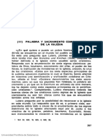 (Iii) Palabra Y Sacramento Como Signos de La Iglesia: Universidad Pontificia de Salamanca