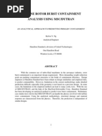 Turbine Rotor Burst Containment Analysis Using Msc/Dytran