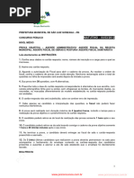 Agente Administrativo Agente Fiscal Da Receita Municipal Agente Fiscal de Obras e Postura e Agente Fiscal Sanitarista