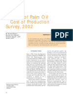 Analysis of Palm Oil Cost of Production Survey 2002