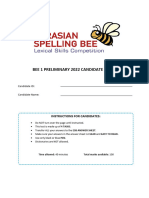 Bee 1PreliminarypaperCandidate2022