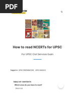 How To Read NCERTs For UPSC Preparation