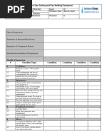 Gas Cutting and Gas Welding Equipment Register