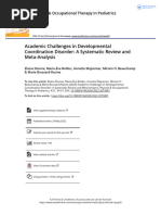 Academic Challenges in Developmental Coordination Disorder A Systematic Review and Meta-Analysis