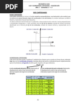 Coordenadas Cartesianas y Función Afín