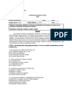 Evaluacion Contenido Comprension Lectora y Formas Verbales 6º Años