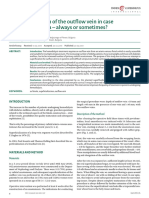 Superficialization of The Outflow Vein in Case of A Cubital Fistula - Always or Sometimes?