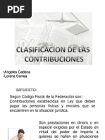 Clasificacion Contribuciones