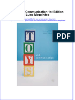 Toys and Communication 1St Edition Luisa Magalhaes Full Chapter PDF