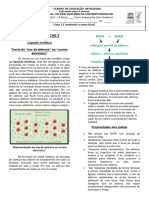 Lista 12 - Ligações Metálicas - 2023 - 1 Série