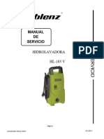 Manual DE Servicio: Hidrolavadora HL-185 V