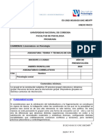 Programa Teoría y Técnica de Grupo 2023