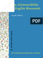 (Studies in Corpus Linguistics 64) Sandra Mollin - The (Ir) Reversibility of English Binomials - Corpus, Constraints, Developments-John Benjamins Publishing Company (2014)