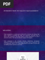 Introduction To Talent Management PPT - 01