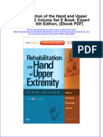 Rehabilitation of The Hand and Upper Extremity 2 Volume Set E Book Expert Consult 6Th Edition PDF Full Chapter PDF