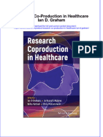 Research Co Production in Healthcare Ian D Graham Full Chapter PDF