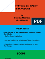 Sports Psychology Presentation by B. Mashava