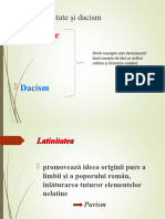 Latinitate Și Dacism