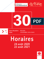 Horaire 30 Hiver