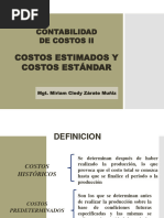 Costos Estimados y Estandar