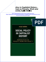 Social Policy in Capitalist History Perspectives On Poverty Work and Society Ayse Bugra Full Chapter PDF