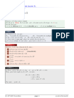 Arithmétique Dans Z-1 Bac SM-2021