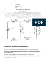 Av1 Eletricidade e Magnestismo