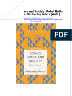 Sound Space and Society Rebel Radio 1St Edition Kimberley Peters Auth Full Chapter PDF