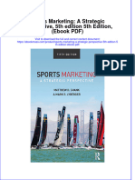 Sports Marketing A Strategic Perspective 5Th Edition 5Th Edition PDF Full Chapter PDF