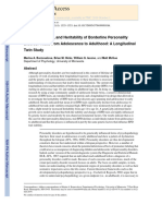 Bornovalova - 2009 - Stability Change and Heritability of BPD From Adolescence To Adulthood