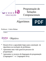 Programação de Soluções Computacionais: Algoritmos