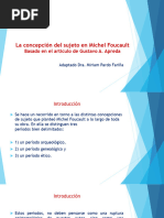 La Concepción Del Sujeto en Michel Foucault