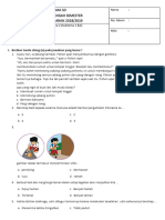 SOAL PTS KELAS 3 TEMA 2 Bagian 1