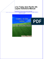 (Download PDF) Economics For Today Asia Pacific 5th Edition Layton Solutions Manual Full Chapter