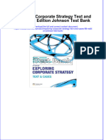 (Download PDF) Exploring Corporate Strategy Text and Cases 8th Edition Johnson Test Bank Full Chapter