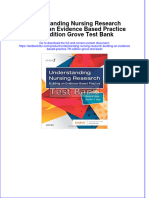 Instant Download PDF Understanding Nursing Research Building An Evidence Based Practice 7th Edition Grove Test Bank Full Chapter