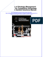 (Download PDF) Essentials of Strategic Management The Quest For Competitive Advantage 6th Edition Gamble Solutions Manual Full Chapter