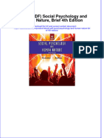 (Ebook PDF) (Ebook PDF) Social Psychology and Human Nature, Brief 4th Edition All Chapter