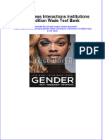 Instant Download PDF Gender Ideas Interactions Institutions 1st Edition Wade Test Bank Full Chapter