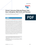 Flexion Contracture Following Primary TKA Risk Factors and Outcomes