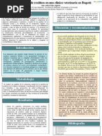 Póster Científico Cambio Climático Informativo Colores Verde y Amarillo